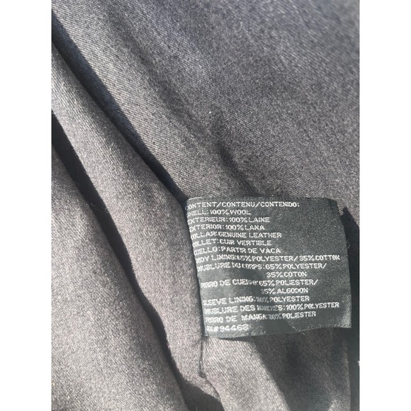 Claiborne Outerwear Black Wool  Timeless Heritage Jacket Suede Collar Men's L - Picture 3 of 11